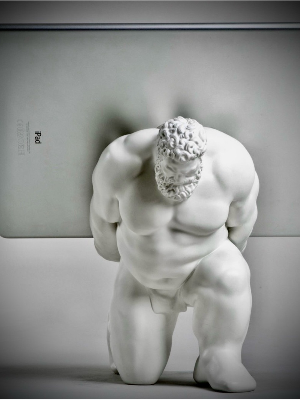 Rare Scott Eaton Hercules Tablet Stand Statue